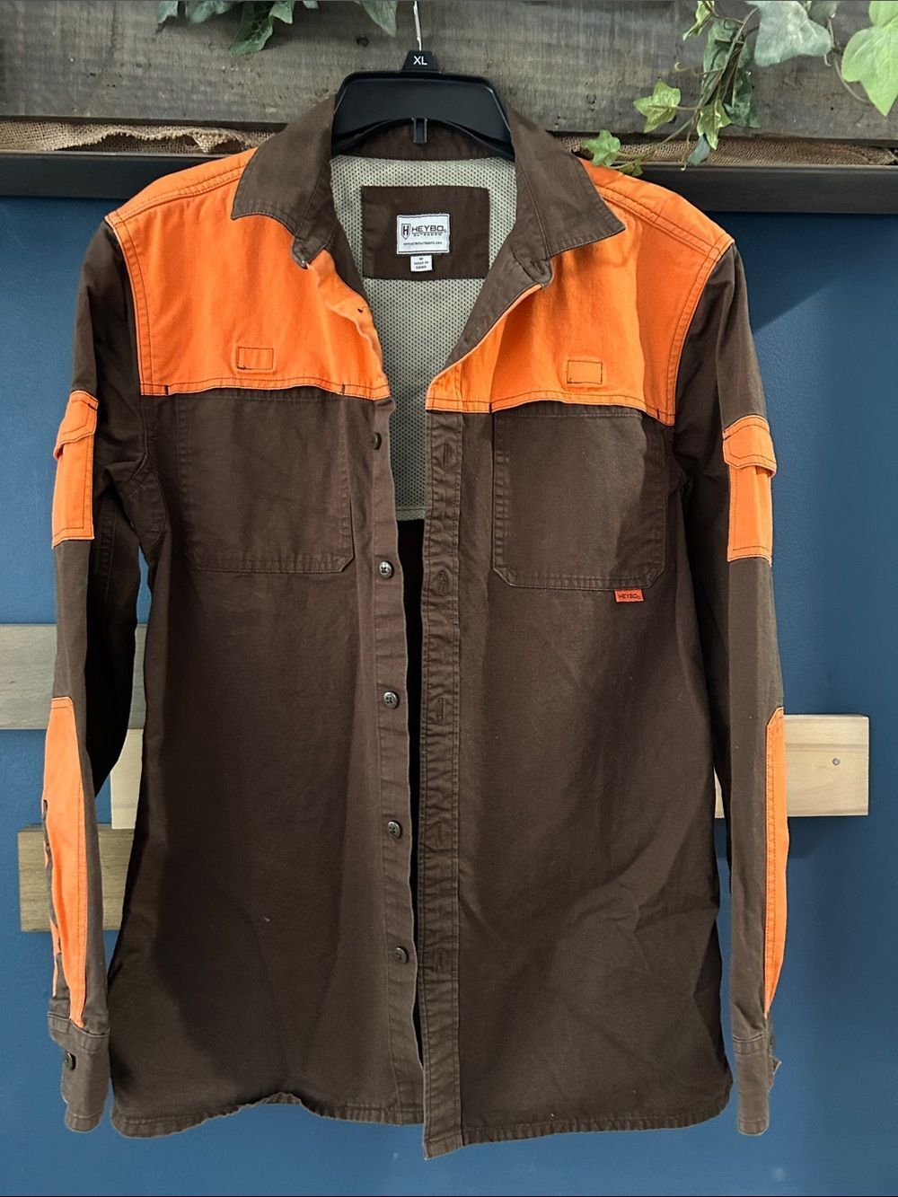 Heybo Men’s Field, Shooting, Utility, Hunting Long Sleeve Shirt Med EUC